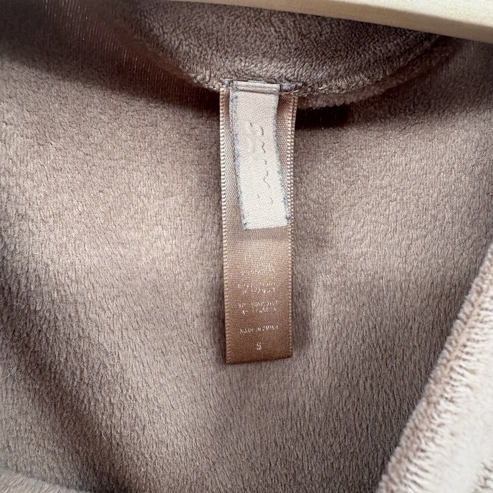 SKIMS Size Small Velour Tank Sienna Tan Brown Sleeveless Crewneck Tank Top #15A - Picture 2 of 4